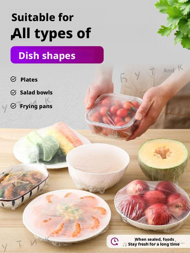 غطاء طعام مطاطي للأطباق (200 قطعة) - Image 3