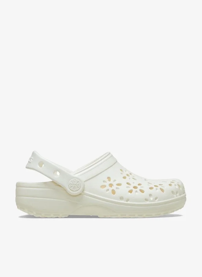crocs Classic Floral Cut Out Clog