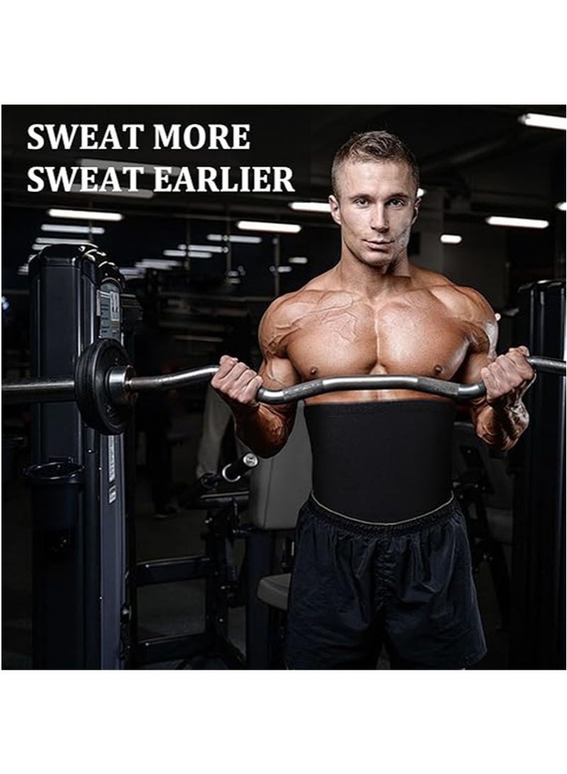 أبوستيم مشد خصر للرجال لإنقاص الوزن، وتدريب عضلات البطن، وتمرين التعرق، وتشكيل الجسم، وحزام ساونا للتخسيس خالٍ من النيوبرين (ذهبي) - Image 5