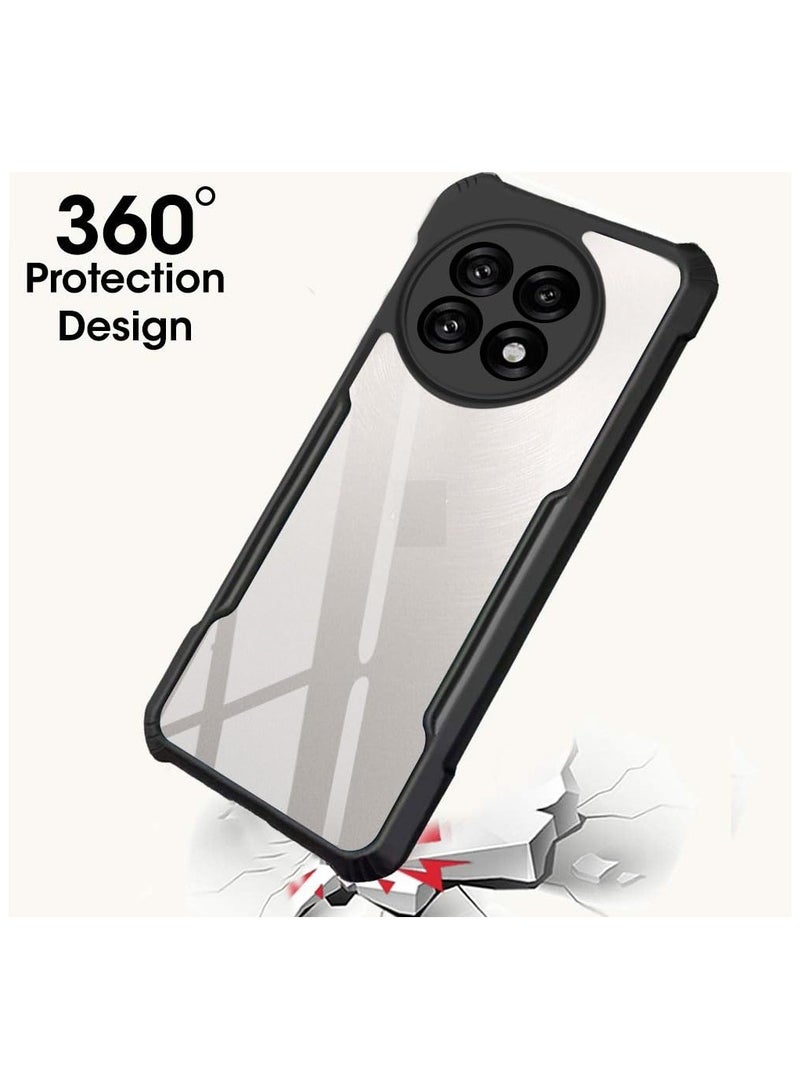 OnePlus 13R Shockproof Crystal Clear Back Cover Case Protective Design 360 Degree Protection Transparent Back Cover for Oneplus 13R 5G  - Image 5