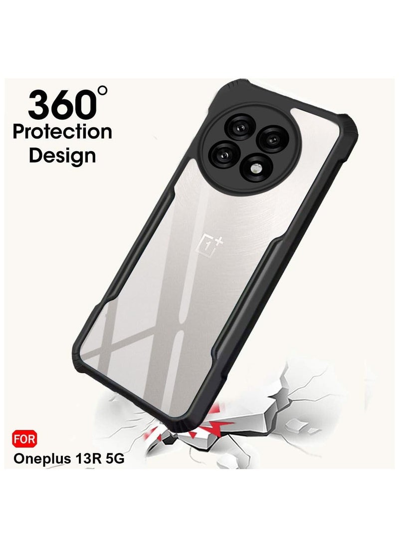 Generic - OnePlus 13R Shockproof Crystal Clear Back Cover Case Protective Design 360 Degree Protection Transparent Back Cover for Oneplus 13R 5G - Image 1