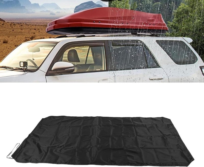 Focket Car Rooftop Cargo Carrier Bag, Waterproof Heavy Duty Roof 210D Silver Coated Oxford Cloth Top Cover, Bags For All Cars/Suv, Travel (170 * 145Cm) - Image 5