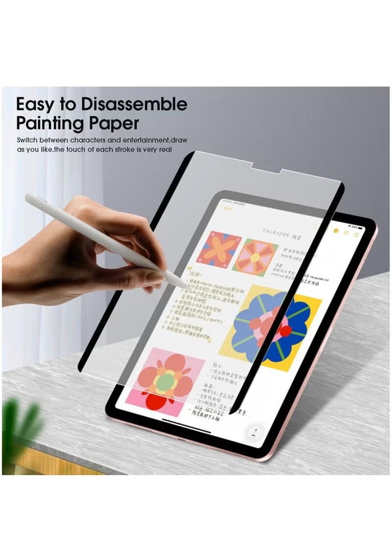 MIGOFAST Detachable Magnetic Like Paper Screen Protector for iPad Pro 12.9 Generation 2018 2020 2019 Pencil Feel Washable Removable Reusable Paper Film Screen Protector - Image 5