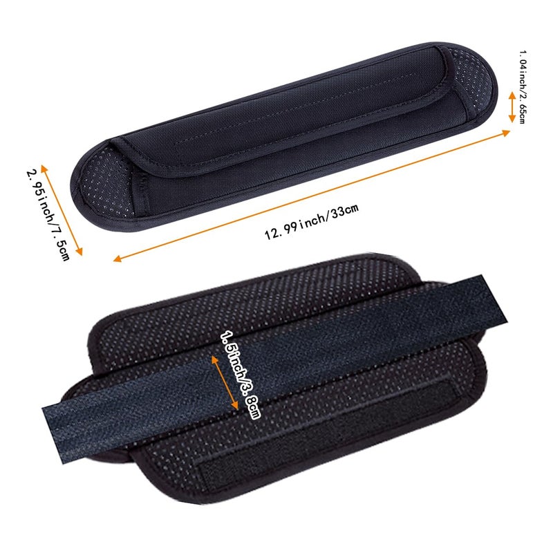 UOZL Universal Shoulder Pad for Bags Non-Slip Thick Enhance The Comfort and Stability of Shoulder Bags, Messenger Bags, Backpacks and Belts - Perfect for Outdoor Sports Enthusiasts(Black) - Image 2