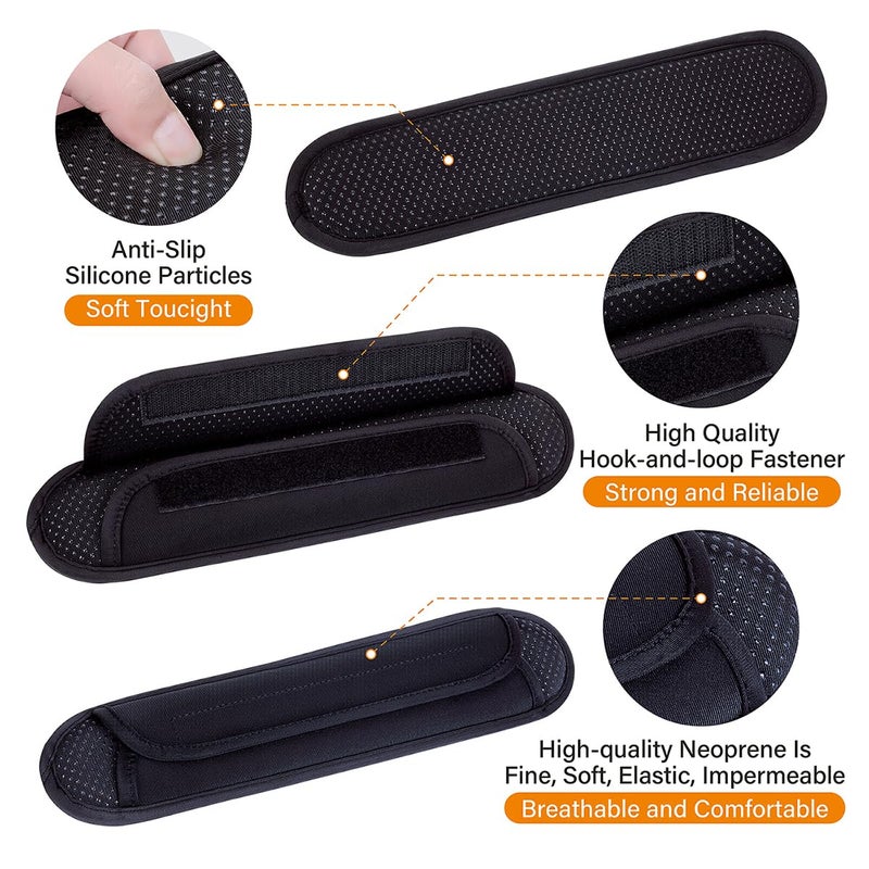 UOZL Universal Shoulder Pad for Bags Non-Slip Thick Enhance The Comfort and Stability of Shoulder Bags, Messenger Bags, Backpacks and Belts - Perfect for Outdoor Sports Enthusiasts(Black) - Image 3