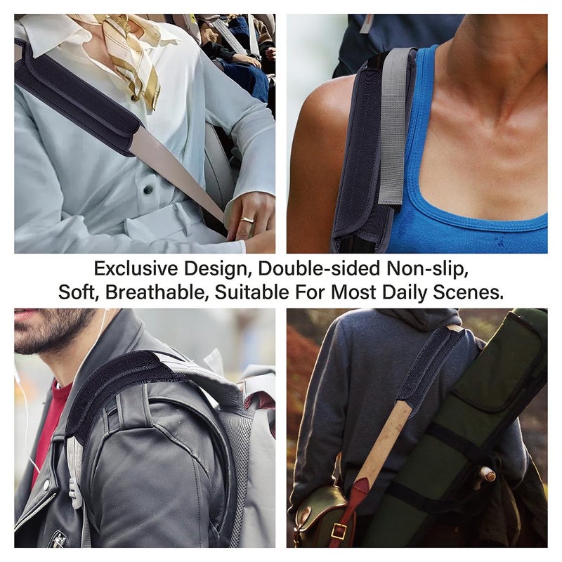 UOZL Universal Shoulder Pad for Bags Non-Slip Thick Enhance The Comfort and Stability of Shoulder Bags, Messenger Bags, Backpacks and Belts - Perfect for Outdoor Sports Enthusiasts(Black) - Image 5