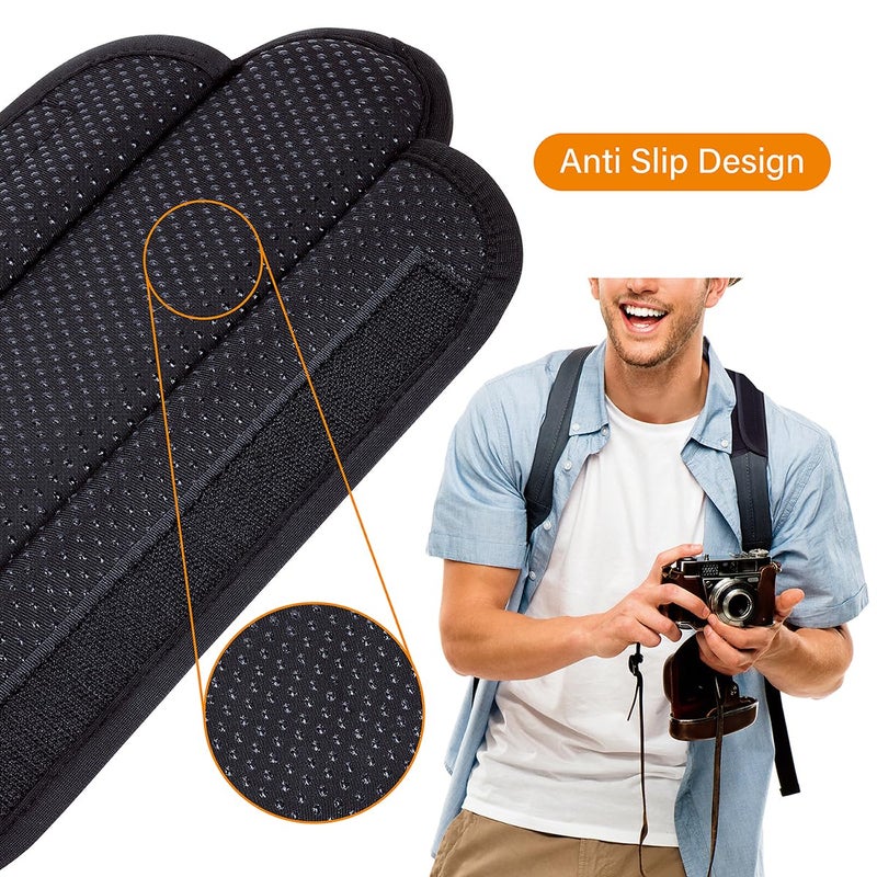 UOZL Universal Shoulder Pad for Bags Non-Slip Thick Enhance The Comfort and Stability of Shoulder Bags, Messenger Bags, Backpacks and Belts - Perfect for Outdoor Sports Enthusiasts(Black) - Image 4