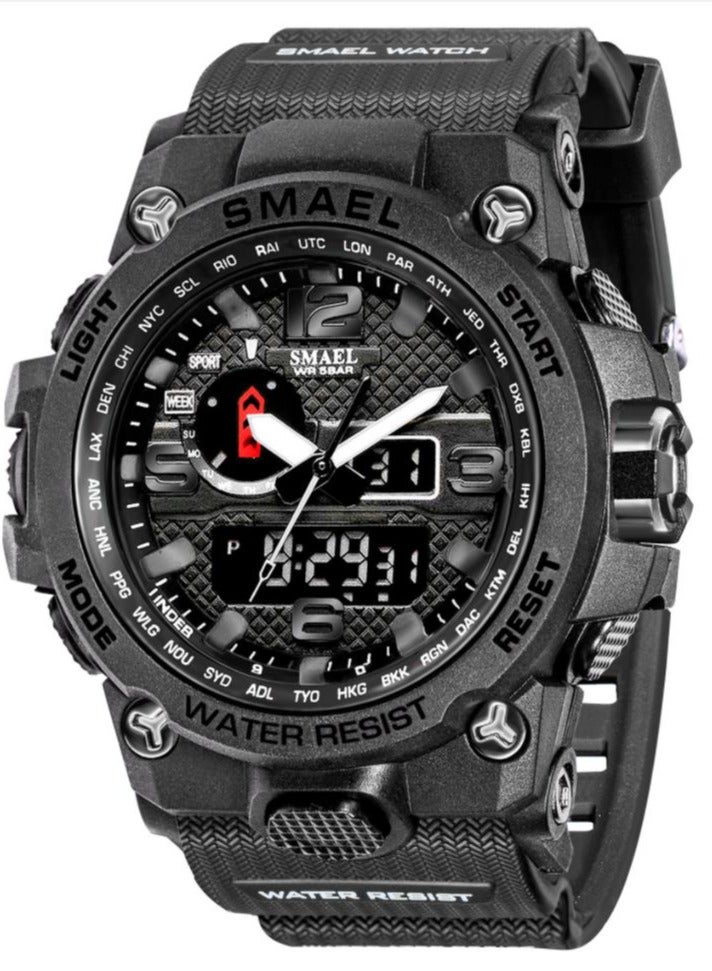 سميل Waterproof electronic sports watch, luminous alarm clock watch