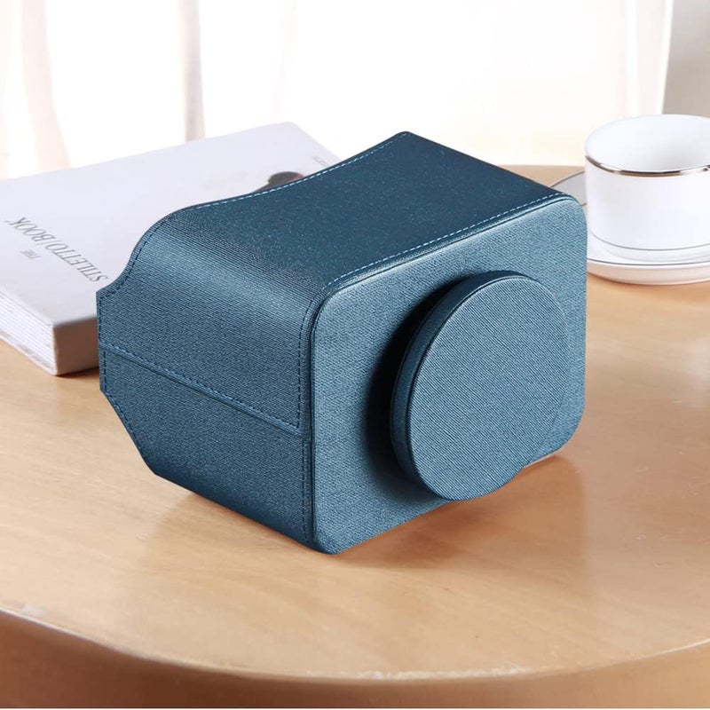 PUSU Remote Control Holder PU Leather 360 Degrees Rotatable Desktop Supply Organizer Storage Box for Controllers Media Stationery Nightstand TV Caddy E-reader iPad Phone Pen/Pencil Cosmetic - Image 5