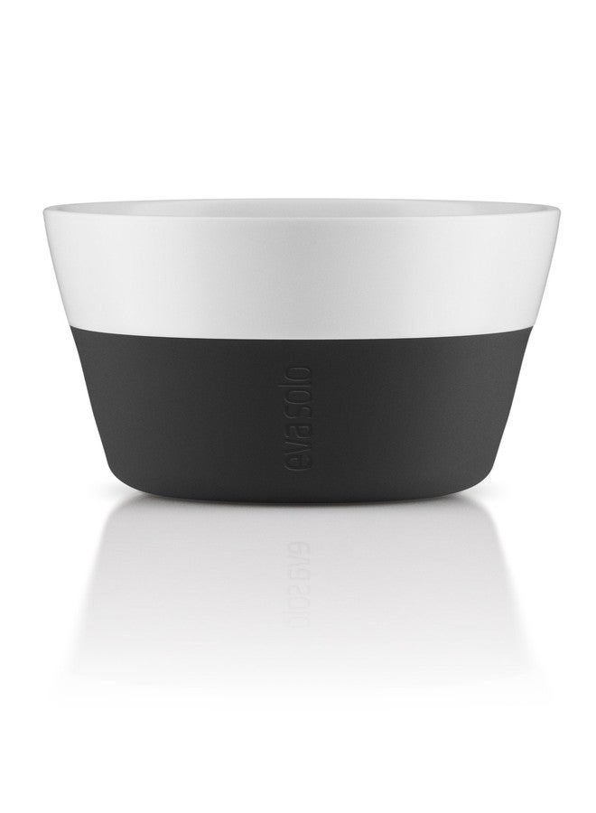 Eva Solo | 2 Lungo Tumbler Mugs | 8 oz Porcelain Coffee Cup Tumblers with Silicone-coated Grip | Danish Design, Functionality & Quality | Black - Image 2