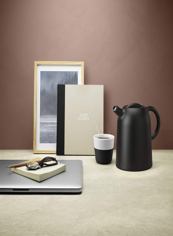 Eva Solo | 2 Lungo Tumbler Mugs | 8 oz Porcelain Coffee Cup Tumblers with Silicone-coated Grip | Danish Design, Functionality & Quality | Black - Image 3