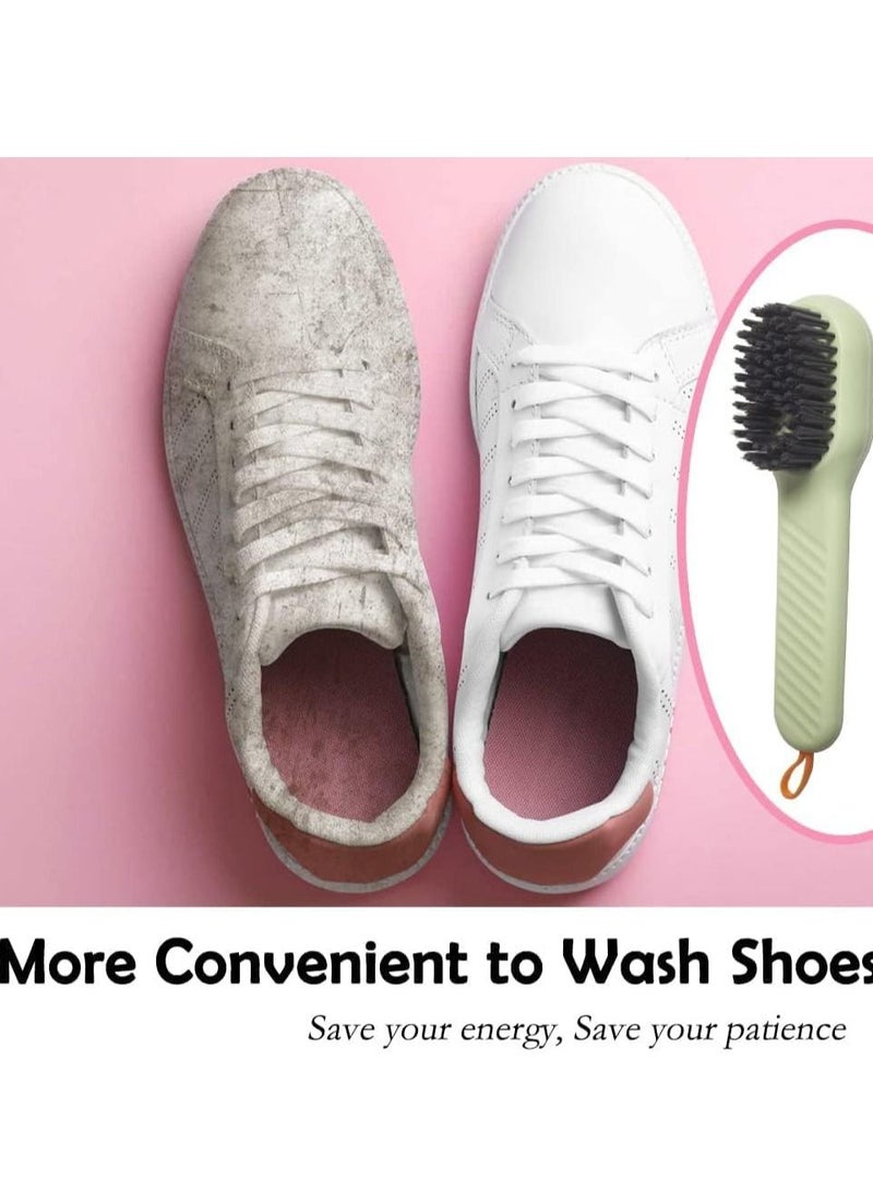Excefore Automatic Shoe Brush,2 Pcs Cleaning Brush For Shoes, Press Type Automatic Liquid Adding Brush, Press Type Cleaning Brush, for Carpet Floor Sink Bathroom Household Cleaning Brushes - Image 4