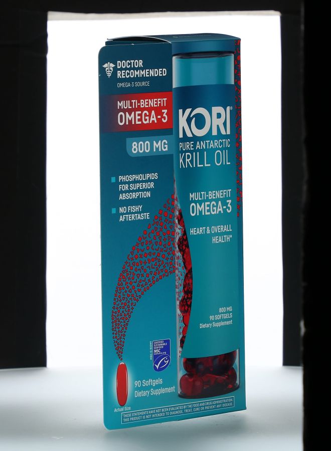 Kori Pure Antarctic Krill Oil Multi-Benefit Omega-3 800 mg 90 Softgels - Image 2
