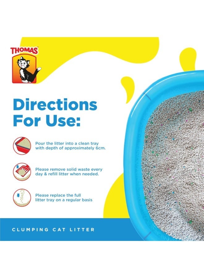 Thomas Cat Litter, Natural Minerals Litter Sand, it's Clumping and Highly Absorbent Nature Ensures Come Back to Litter Box with Comfort, Bag of 5/16kg - Image 3