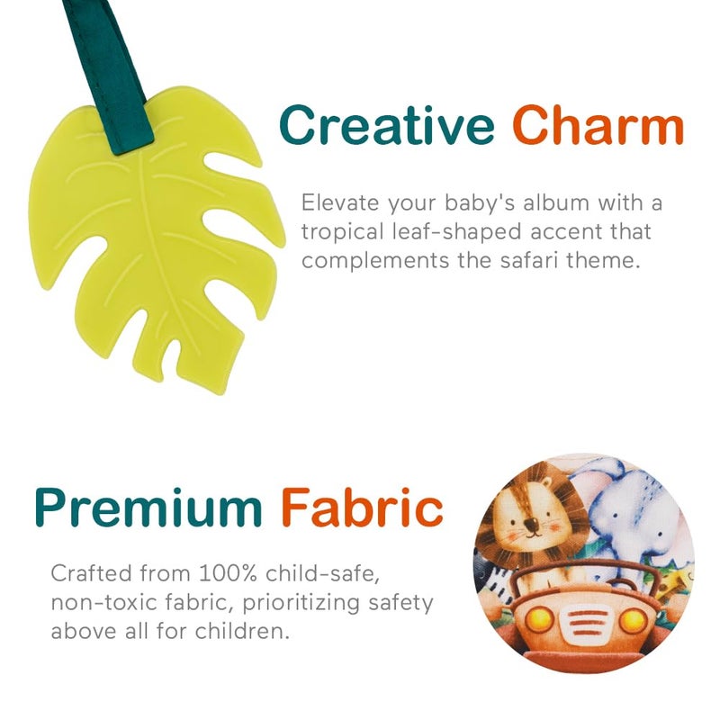 Urban Kiddyâ„¢ Baby's My First Family Album | Soft Photo Cloth Book Gift Set for Newborn Toddler & Kids (Woodland) - Image 4