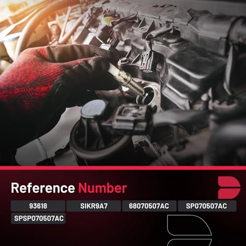 BDFHYK 93618 Platinum Iridium Spark Plugs Compatible with Dodge 2013-2016 Dart, Compatible with Jeep 2015-2018 Renegade, 2017-2020 124 Spider, 2012-2019 500 500L 500X 1.4L SIKR9A7 68070507AC Set of 4 - Image 5