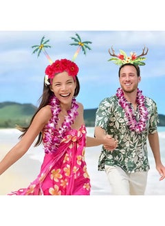 HOXIEYA Summer Headband Palm Tree Hair Band Cute Palm Summer Hair Hoop Design Hair Accessories Hawaii Beach Party Hair Headdress Decoration - palm  - Image 3