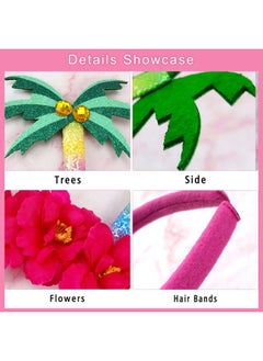 HOXIEYA Summer Headband Palm Tree Hair Band Cute Palm Summer Hair Hoop Design Hair Accessories Hawaii Beach Party Hair Headdress Decoration - palm  - Image 5