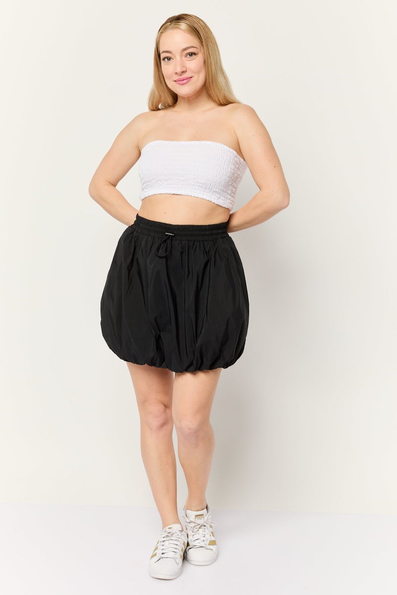 ESPRIT Women Solid Mini Skirt, Black - Image 4