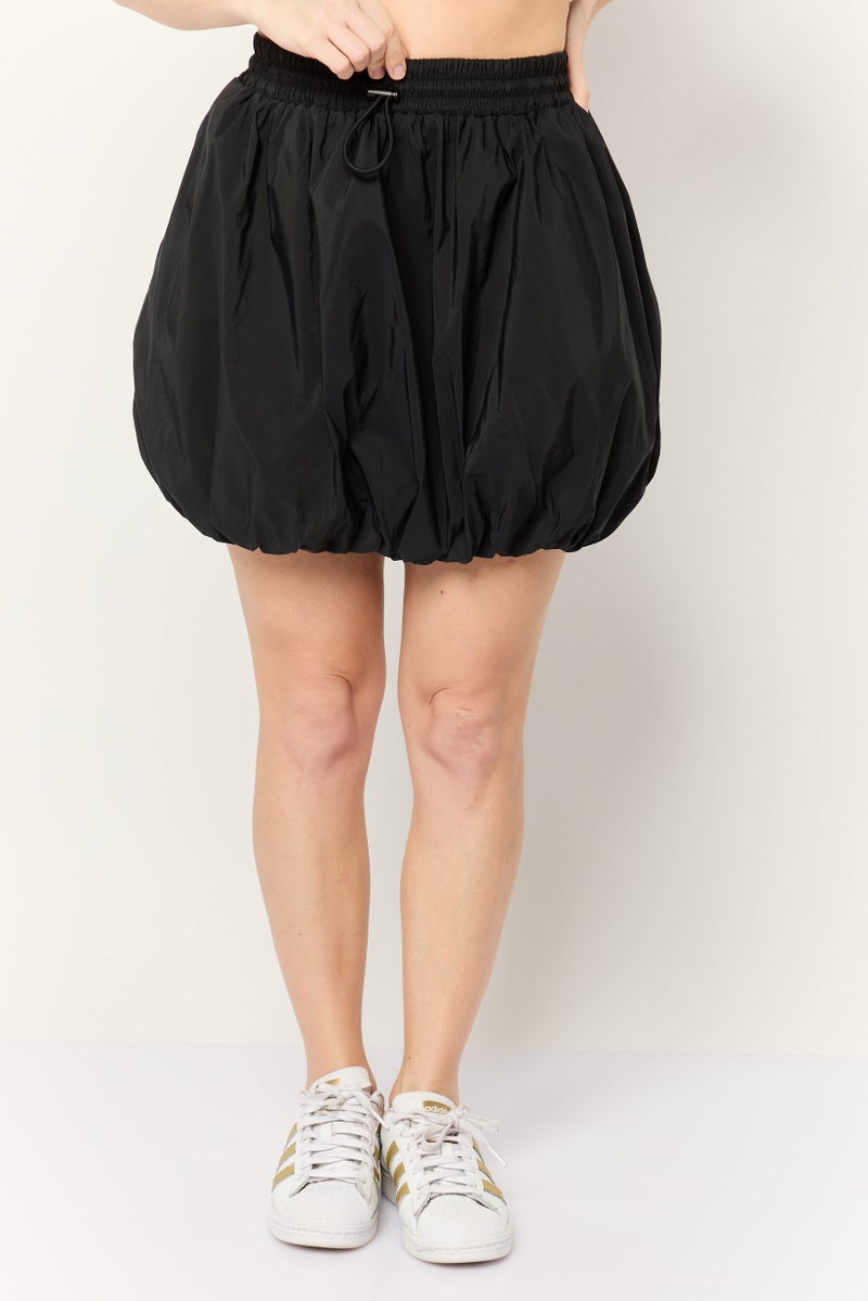 ESPRIT Women Solid Mini Skirt, Black - Image 1