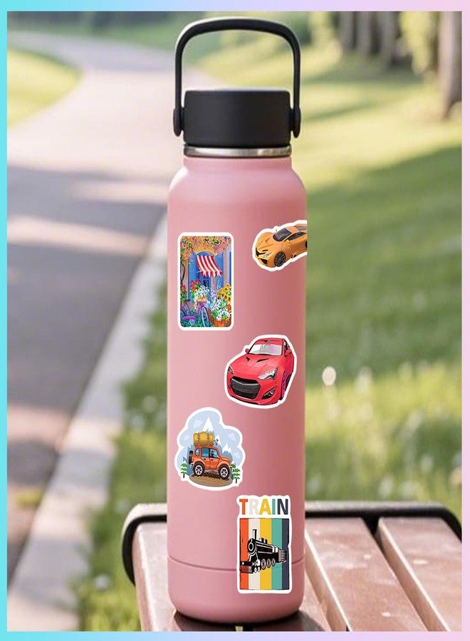 Aresvns 100 PCS Cool and Realistic Sports Car Stickers and Cute Cartoon Bike Decals, Computer Water Bottle Laptop Skateboard Suitcase Car Decal, PP/Polypropylene Waterproof Decals - Image 4