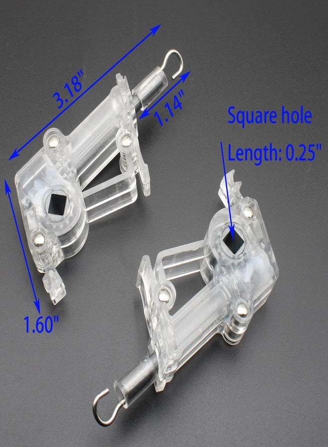 OZXNO High Rail Wand Tilter 4pcs Universal Square Shaped Gear Wand Tilter High Rail Blinds Parts - Image 2