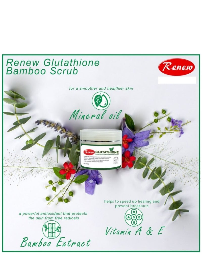 Renew Placenta Glutathione Bamboo Scrub 50 g - Image 2