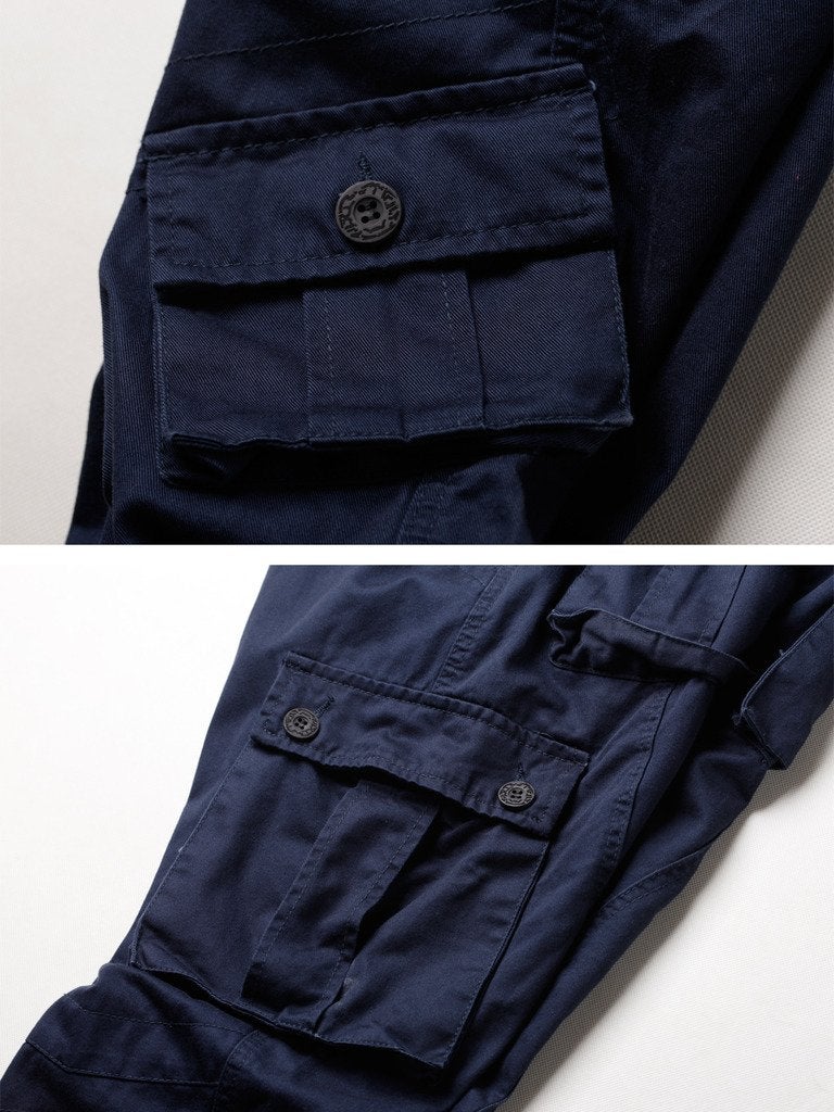 AKARMY Men's Casual Cargo Pants Military Army Camo Pants Combat Work Pants with 8 Pockets Royal Blue 34 - Image 4