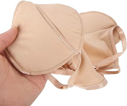 Betued Reusable Underarm Sweat Pads Cotton Armpit Sweat Guard Pads Skin Color Underarm Absorbent Pads Bra Sweatproof Armpit Pads With Adjustable Elastic Shoulder Strap Sweat Free Armpit Protection - Image 5