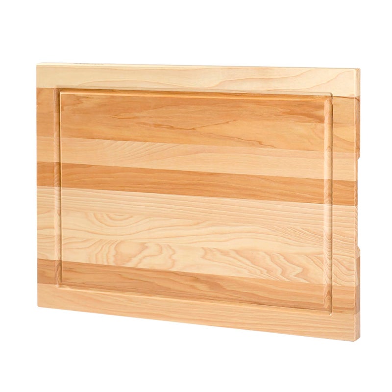 CONSDAN Wood Cutting Board for Kitchen, 16 x 12, USA Grown Solid Hickory Hardwood, Edge Grain, Chopping Board, Butcher Block with Juice Groove, Prefinished with Food-Safe Oil, 3/4" Thick - Image 4