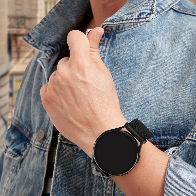 Meliya Bands Compatible with Garmin Vivoactive 5 / Vivoactive 3 Watch Band, Garmin Venu 2 Plus / Venu Sq / Venu Bands Women Men, Soft Nylon Sport Replacement Strap for Garmin Vivoactive 5, Venu 2 Plus, Venu Sq, Venu, Vivomove Sport, Forerunner 645 / 245 Music Smart Watch - Image 5