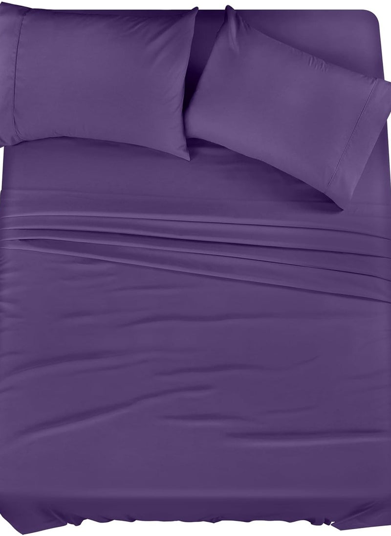 Generic Fitted Bed Sheet Set - 3 Piece - Soft Microfiber - Shrinkage and Fade Resistant - Easy Care - Bed Sheet - Bed Sheet - Bed Cover - Bed Sheets  - Image 1