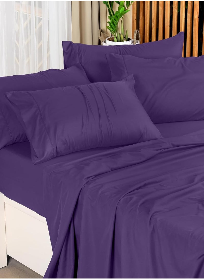 Generic Fitted Bed Sheet Set - 3 Piece - Soft Microfiber - Shrinkage and Fade Resistant - Easy Care - Bed Sheet - Bed Sheet - Bed Cover - Bed Sheets  - Image 3