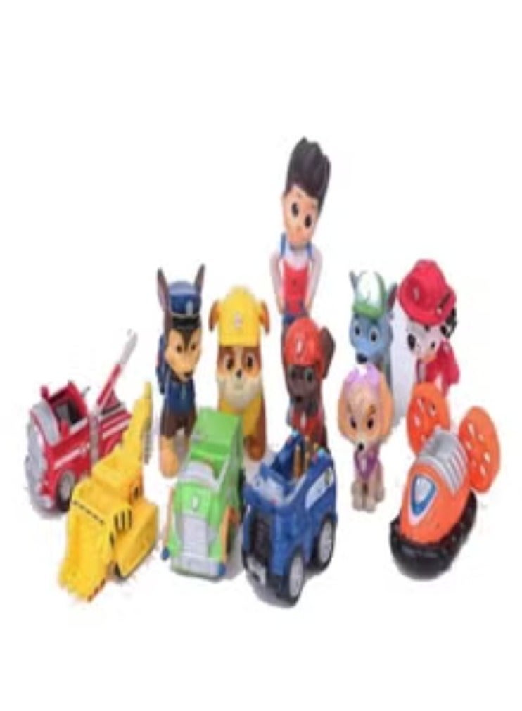12-Piece Snow Slide Collectible Action Figure Model Toy For Kids  - Image 4