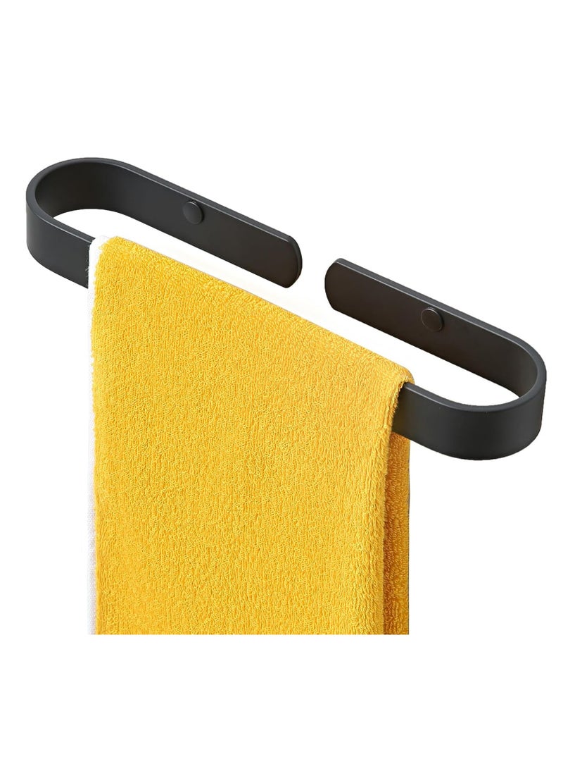 Oasisgalore 11.8" Matte Black Towel Bar, Wall-Mounted for Bathroom/Kitchen  - Image 1