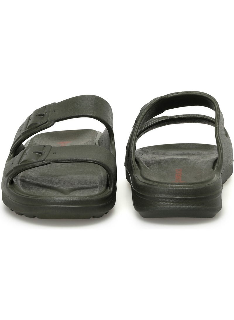 LUMBERJACK - Sponty 3fx Khaki Men's Slippers - Image 1