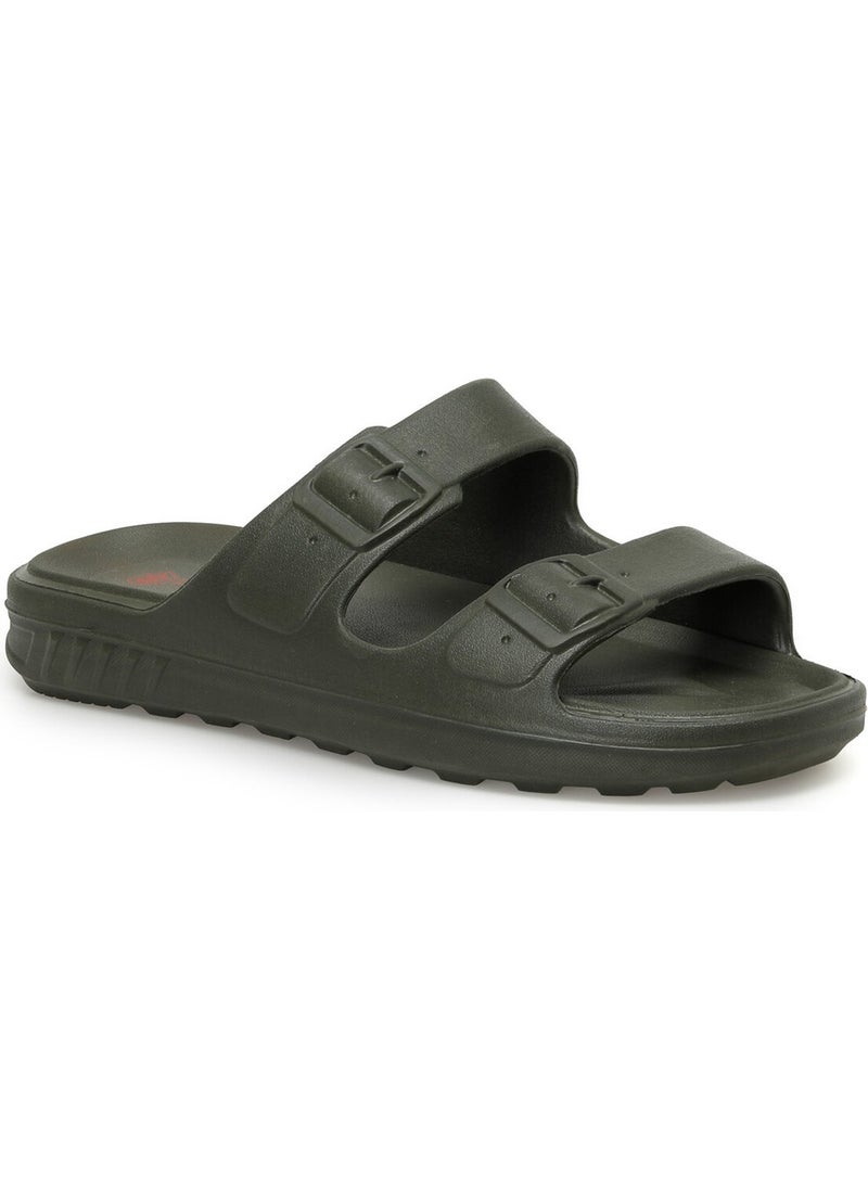 LUMBERJACK - Sponty 3fx Khaki Men's Slippers - Image 1