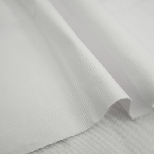 VoizVony 1 Yard 8 oz White Denim Fabric for Sewing, Crafting Stylish White Denim Fabric for Jean Fabric (60''x36'') - Image 3