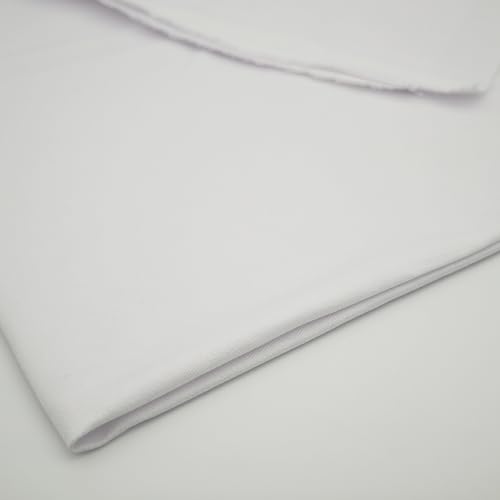 VoizVony 1 Yard 8 oz White Denim Fabric for Sewing, Crafting Stylish White Denim Fabric for Jean Fabric (60''x36'') - Image 5