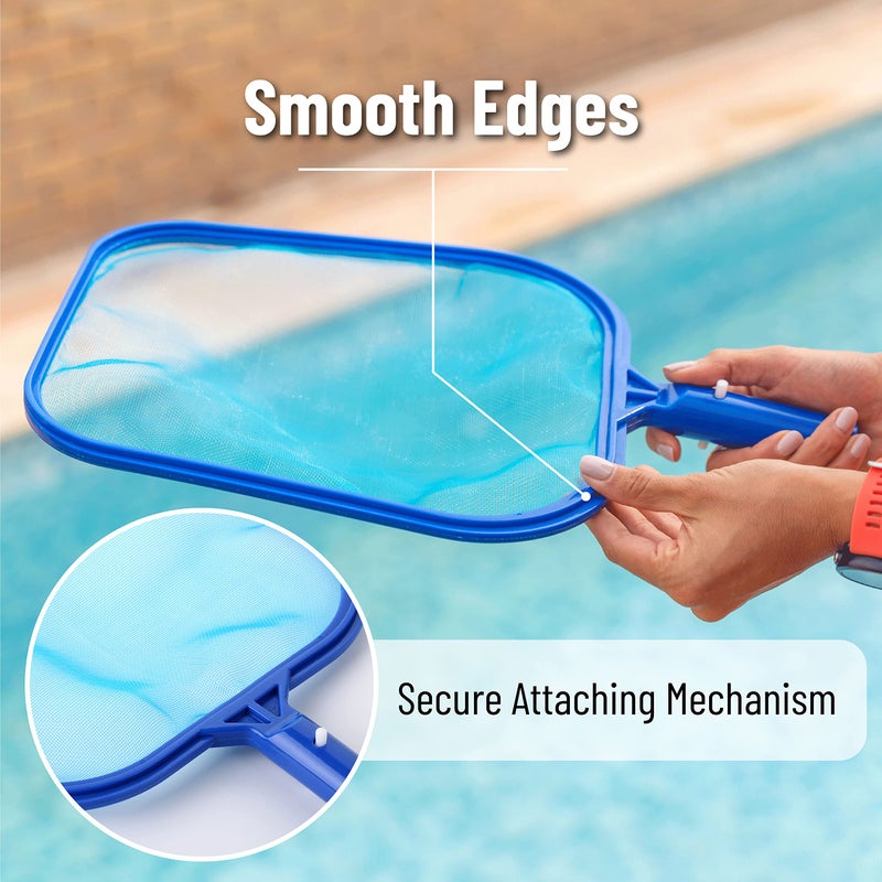 UNCO- Pool Skimmer Net, Pool Net, Pool Nets for Cleaning, Pool Skimmer, Pool Cleaning Net, Pool Leaf Skimmer Net, Pool Leaf Net, Pool Leaf Rake, Hot Tub Skimmer Net, Spa Skimmer, Pool Rake Net - Image 4