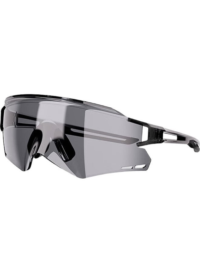 ACRUNU Cycling Glasses Professional Photochromic Protective Glasses Day And Night Dual-Use Bicycle Windshield Outdoor Road Bike - Deep Black - Image 2