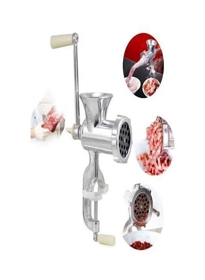 Arabest Aluminium Meat Grinder Silver No.5 Iron Silver 21 x 14 x 6.2cm - Image 4