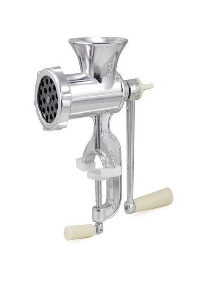 Arabest Aluminium Meat Grinder Silver No.5 Iron Silver 21 x 14 x 6.2cm - Image 2