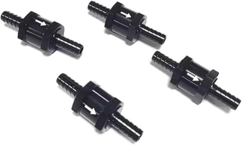 QASULER 4PCS Fuel Check Valve One Way Inline - Image 1