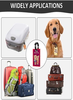 Generic 10Pcs Double-Sided Sublimation Blank Luggage Tags with Straps for DIY Travel ID Tags, Perfect for Suitcases and Baggage  - Image 5