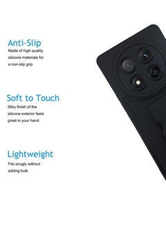 Waldic Honor X9c Premium Case | Premium Silicone Magnetic Hand Grip Case Cover Designed for Honor X9c | Honor X9c Case Camera and Drop Protection Thin Protective Back Cover Case for Honor X9c - Black  - Image 2