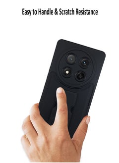 Waldic Honor X9c Premium Case | Premium Silicone Magnetic Hand Grip Case Cover Designed for Honor X9c | Honor X9c Case Camera and Drop Protection Thin Protective Back Cover Case for Honor X9c - Black  - Image 3