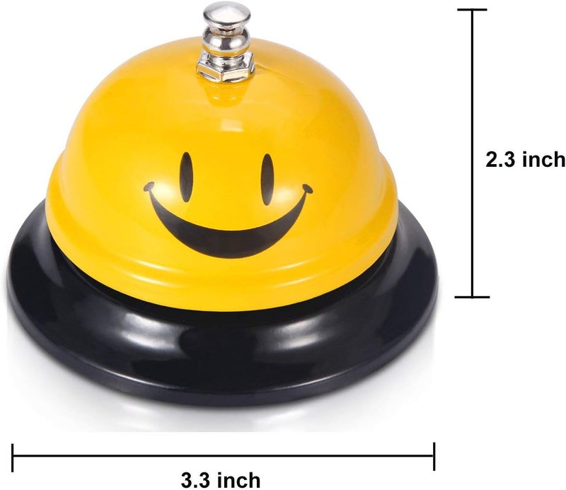EMDMAK Call Bell, Service Bell for The Porter Kitchen Restaurant Bar Classic Concierge Hotel (3.35 Inch Diameter) (Yellow) - Image 5