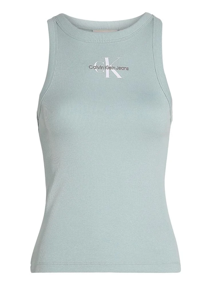 Calvin Klein Jeans Logo Ribbed Tank Top