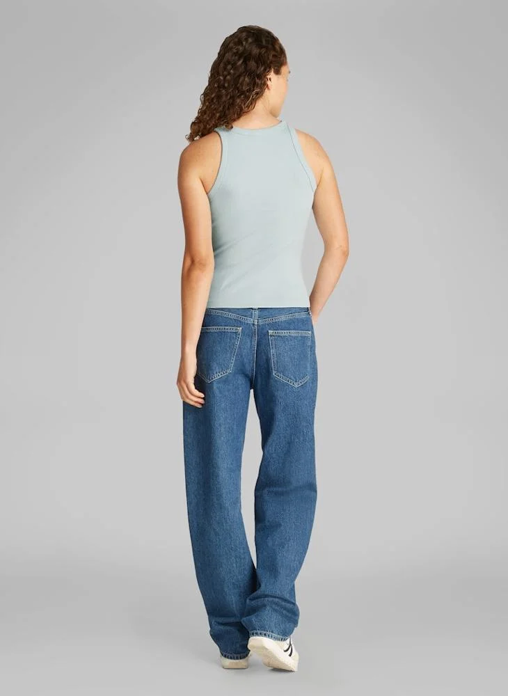 كالفن كلاين جينز Logo Ribbed Tank Top